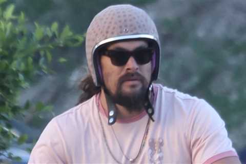 Jason Momoa takes a rare motorcycle ride after announcing his split from wife Lisa Bonet