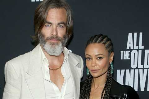 Chris Pine meets with Thandiwe Newton for screening of All The Old Knives.