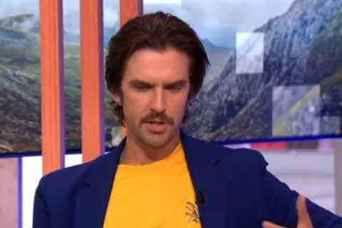 Downton Abbey actor Dan Stevens looks unrecognisable during shock appearance on The One Show