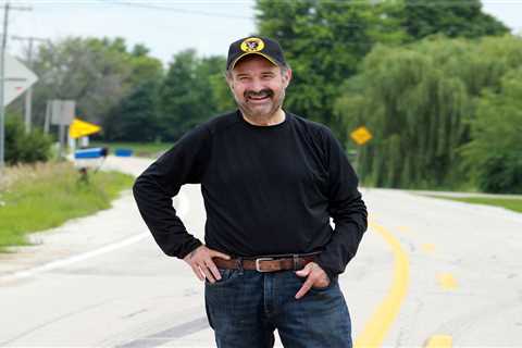 Inside American Pickers’ star Frank Fritz’s Illinois antique store featuring motorcycle collection..