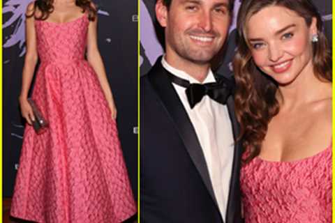 Miranda Kerr attends the 2022 Berggruen Awards Gala with husband Evan Spiegel