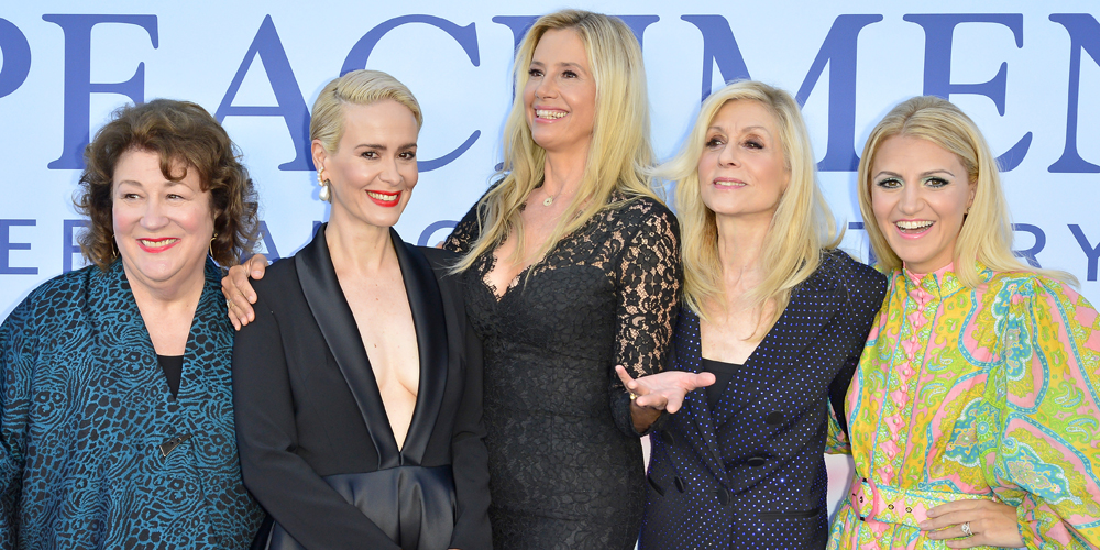 Mira Sorvino, Sarah Paulson and more take to the red carpet for the Impeachment FYC event.