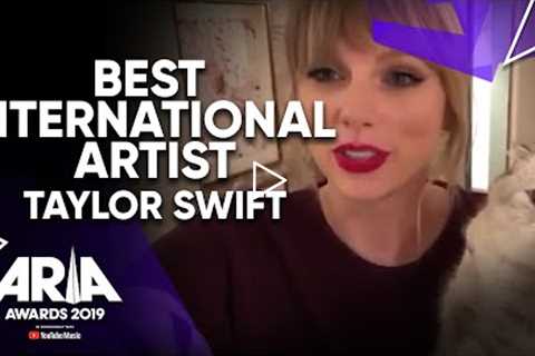 Taylor Swift wins Best International Artist | 2019 ARIA Awards