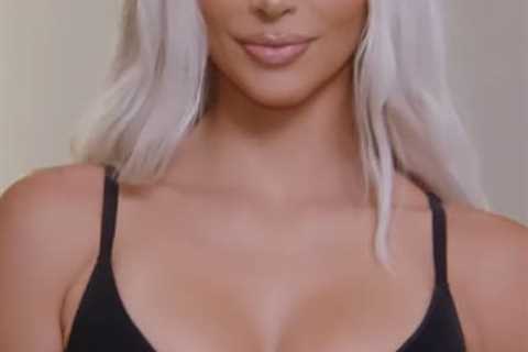 Kim Kardashian sparks concern after her nude bodysuit hangs off her tiny waist and arms in new..