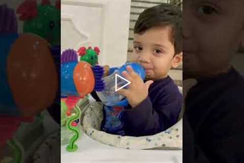 Baby Drinking Water 💦 #shorts #khalid #youtubeshorts #cutebaby #babyvideos #kids #water