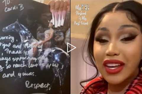 Cardi B Reacts To Getting Signed Autographed Photo From Beyonce! 😱