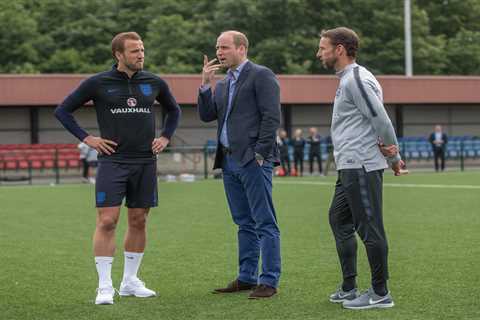 Footie mad Prince William caught between England and Wales loyalties ahead of World Cup after new..