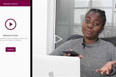 Twiva App Influencer Signup Process and connecting to social handles