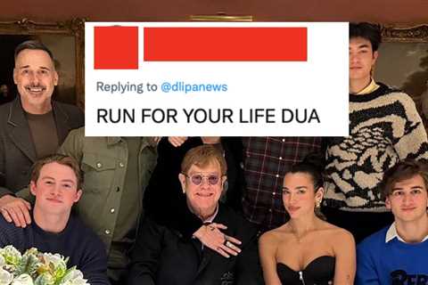 Everyone Is Worried About Dua Lipa After Elton John Posted A Picture With Her And A Group Of..