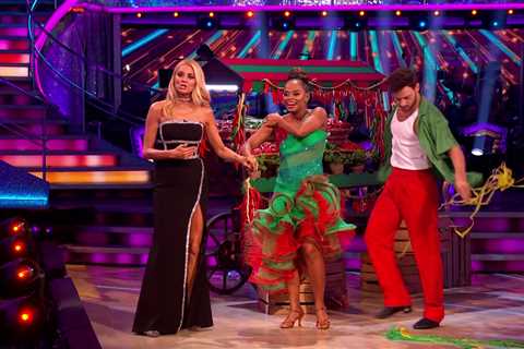 Strictly’s Fleur East suffers wardrobe malfunction as her dress slips during steamy dance