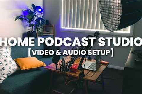 How To Setup A CHEAP Podcast Studio at Home in 2023 with VIDEO