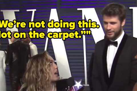 Fans Think Miley Cyrus Is Referencing An Awkward 2019 Red Carpet Moment With Liam Hemsworth In A..