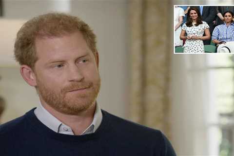 Telling gestures shows Prince Harry ‘wants to hide’ from Meghan and Kate ‘baby brain’ jibe, claims..