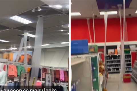 California Target Store Hit With Tons Of Roof Leaks From Storm, Video Shows