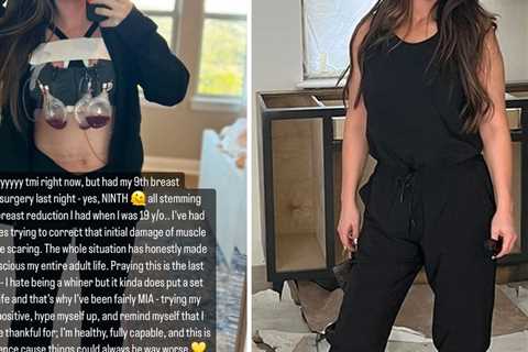 Bristol Palin Reveals Post-Op Photo Following Ninth Breast Reconstruction Surgery