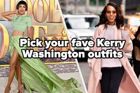 Sorry, But You Can Only Save One Kerry Washington Outfit In Each Of These Colors