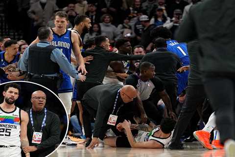 Austin Rivers, Mo Bamba exchange punches during wild Timberwolves-Magic brawl