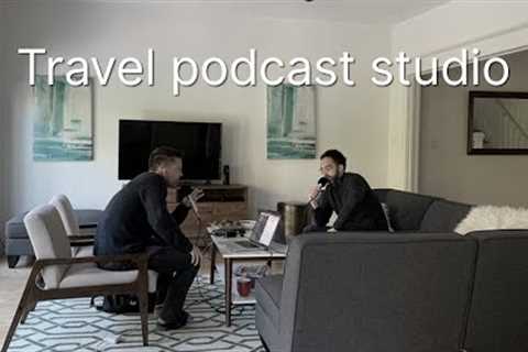 Travel podcast setup – a mobile podcasting studio for your hotel