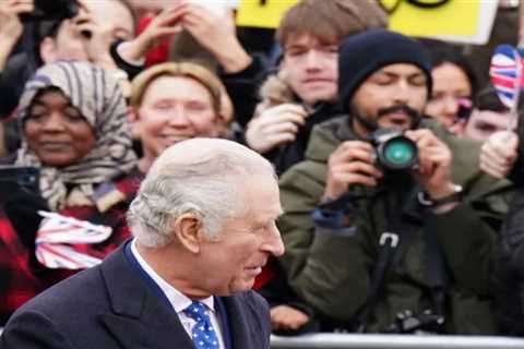 King Charles faces anti-monarchy protestors waving placards stating ‘Not My King’