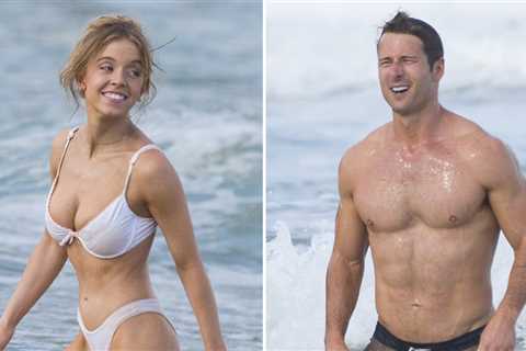 'Euphoria' Star Sydney Sweeney & Glen Powell Show Off Beach Bodies Filming New Project