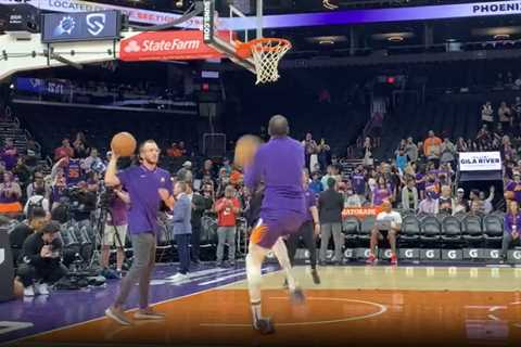 Kevin Durant’s Suns home debut on hold after ankle injury in warmups