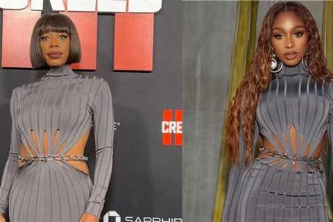 Celebs Love! Yvonne Orji Wears the Dion Lee Chain Link Dress Previously Worn by Normani