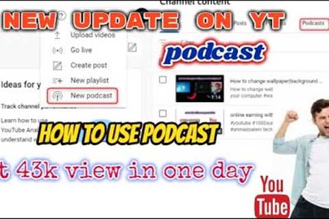 Podcast on youtube|Create a Podcast in YouTube Studio#podscat #Podscats