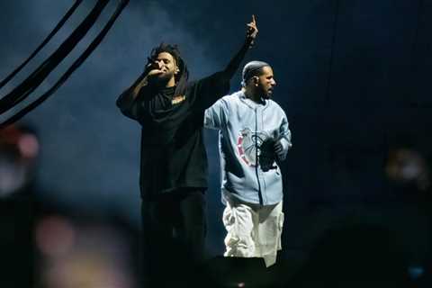 J. Cole and Drake Exude Hip-Hop Royalty During 2023 Dreamville Festival Finale Performance