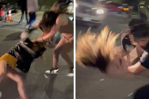 Wild Video Shows WWE-Style Rumble Outside Texas Club