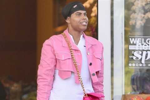 Ej Johnson is Pretty In Pink Athleisure While Wearing Balmain, Nike and Dior x ERL