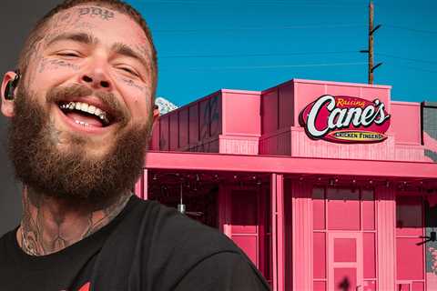 Post Malone Custom Designs Raising Cane's Restaurant in Utah