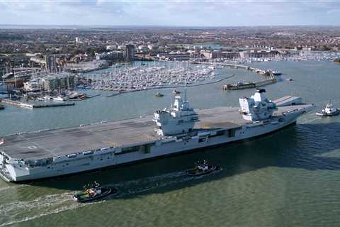 UK’s £3.2 billion aircraft carrier HMS Prince of Wales reduced to acting as scrap-yard to keep..