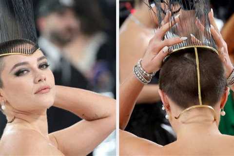 Florence Pugh Debuted A Buzz Cut At The Met Gala, And, Of Course, She Looks Phenomenal