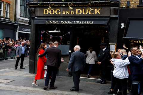 Princess Kate and Prince William take Elizabeth line to pub to raise a pint ready for King Charles’ ..