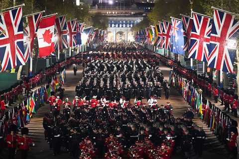 What time is the procession before King Charles’ coronation?