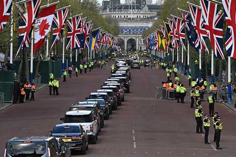 Who is in the procession for King Charles’ coronation?