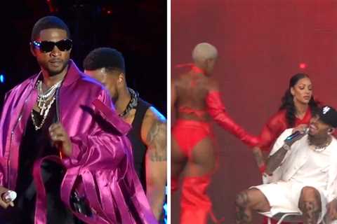 Usher and Chris Brown Take Stage at Lovers & Friends Festival After Fighting