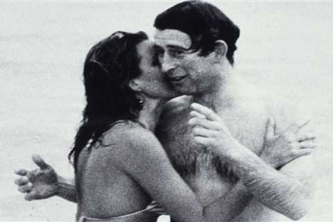 Brilliant moment King Charles was kissed by scantily clad Playboy model in a bikini… and the fun..