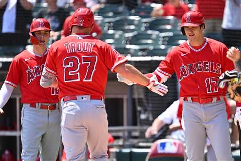 Shohei Ohtani, Mike Trout play home run derby with 1,345 feet of dingers for Angels