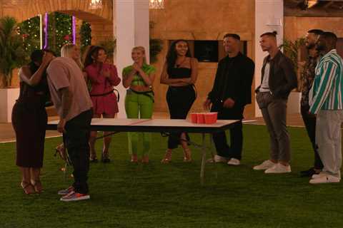 Love Island fans convinced they’ve already spotted a feud between two girls as they clash in beer..