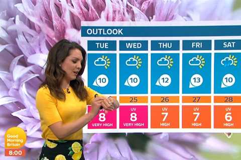 GMB’s Laura Tobin suffers embarrassing blunder as she delivers weather forecast