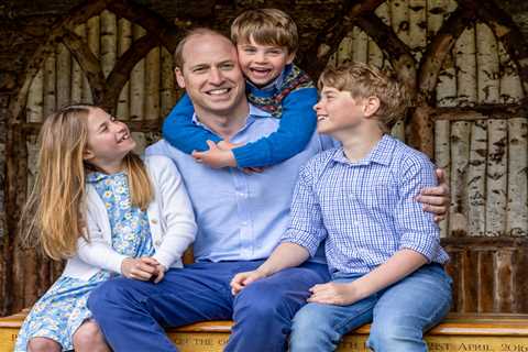 Playful Prince Louis hugs William for sweet Father’s Day snap with siblings Charlotte and George