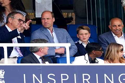 Prince George joins dad William to watch second Ashes test at Lord’s