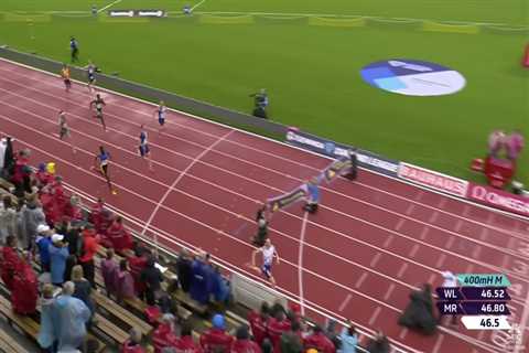 Olympic champion Karsten Warholm boos protesters on track who disrupted his 400-meter hurdles race