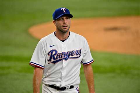 Max Scherzer’s first inning with the Rangers after Mets trade is an utter disaster