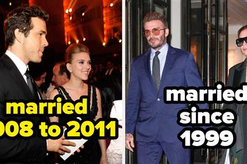 10 Celebrity Couples Who Divorced After A Few Years Together, And 9 Who've Been Married For Over 20