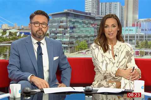 BBC Breakfast fans open-mouthed as they spot Sally Nugent’s slashed dress is ‘held together with..