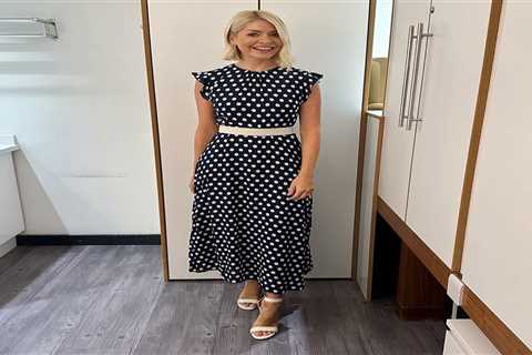 Holly Willoughby Returns to This Morning in Bold Polka Dot Dress