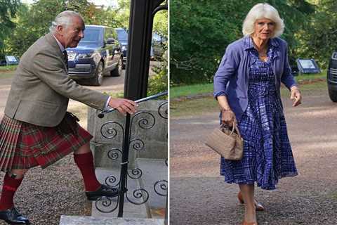 King Charles and Camilla arrive for poignant service in Scotland in memory of the Queen one year on ..