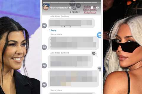 Kourtney Kardashian Dropped A Screenshot Suggesting That Kim's Not Kourtney Group Chat Doesn't..